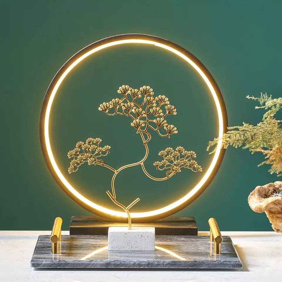 Golden Tree Home Decorations, Feng Shui Money Tree, Plant Model Figurines Pendulum Stand Golden Tree Home Decorations, Feng Shui Money Tree, Plant Model Figurines Pendulum Stand